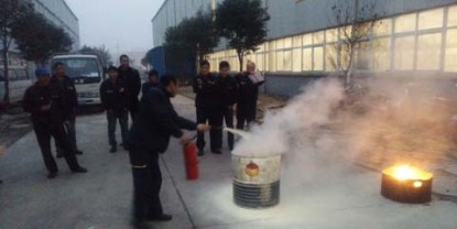 A Fire Drill in Luoyang Factory of Sinorock