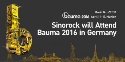 Sinorock will Attend Bauma 2016 in Germany